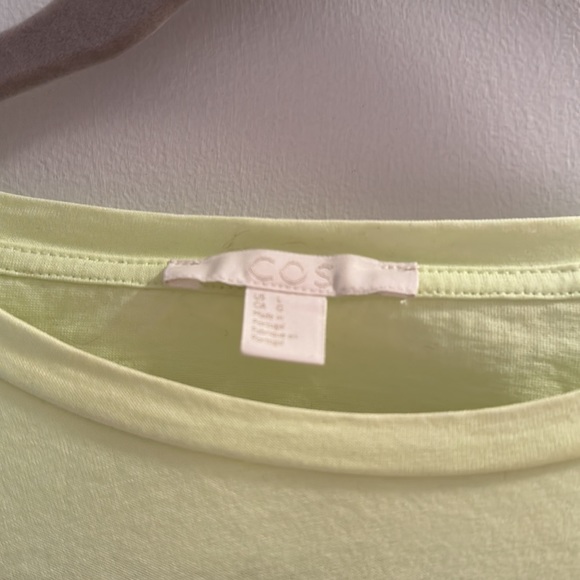 COS t-shirt neon yellow sz US L. - Picture 2 of 4